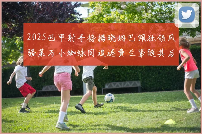 2025西甲射手榜揭晓姆巴佩独领风骚莱万小蜘蛛同追逐费兰紧随其后